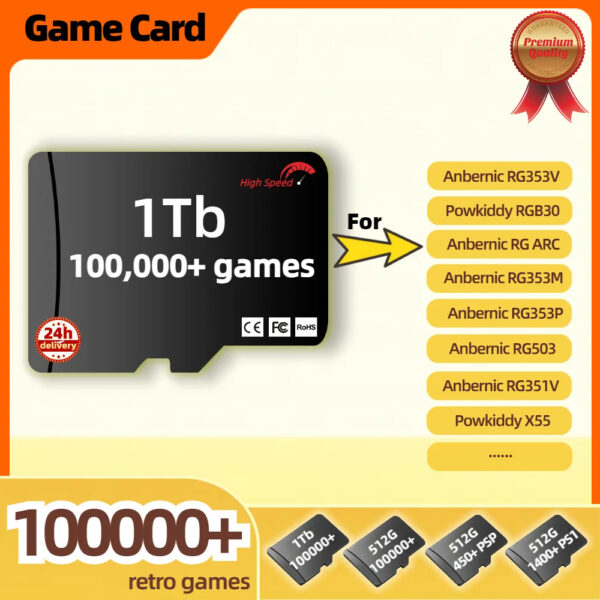 Game Card For Anbernic RG ARC RG353V RG353P RG351V RG353M Powkiddy RGB30 X55