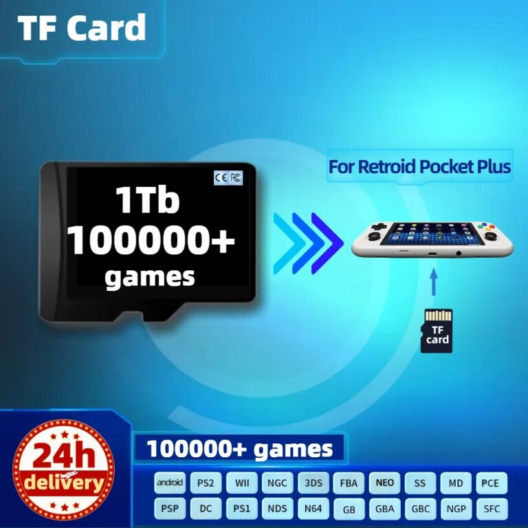 Games Card For Retroid Pocket 3 Plus Portable Retro Handheld