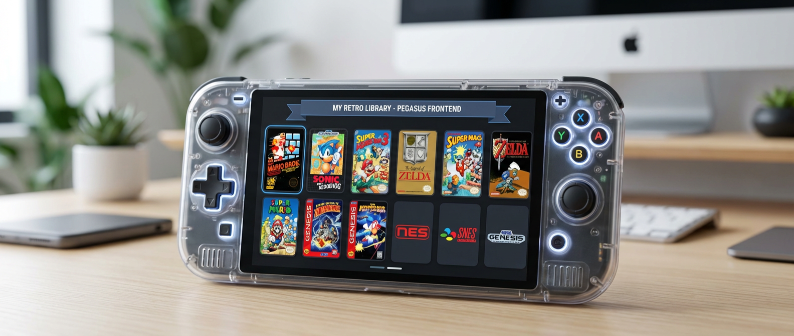 Pegasus Frontend on Handheld Consoles