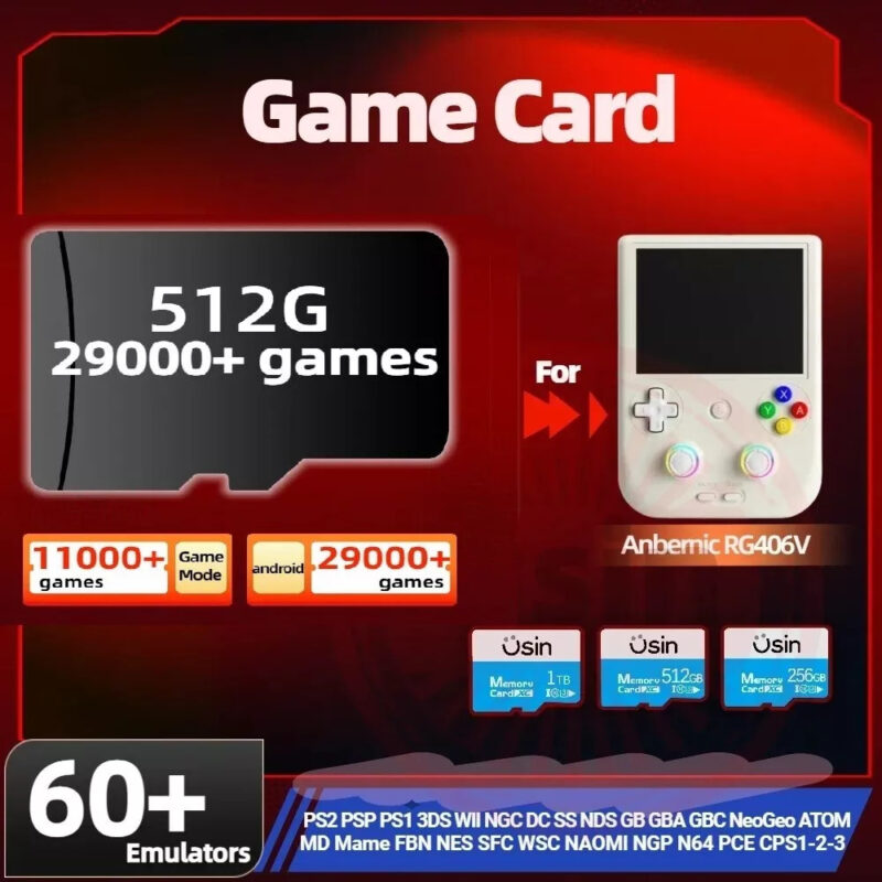 Game Card For Anbernic RG406V