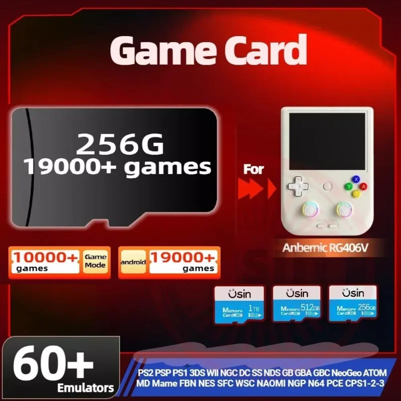 Game Card For Anbernic RG406V