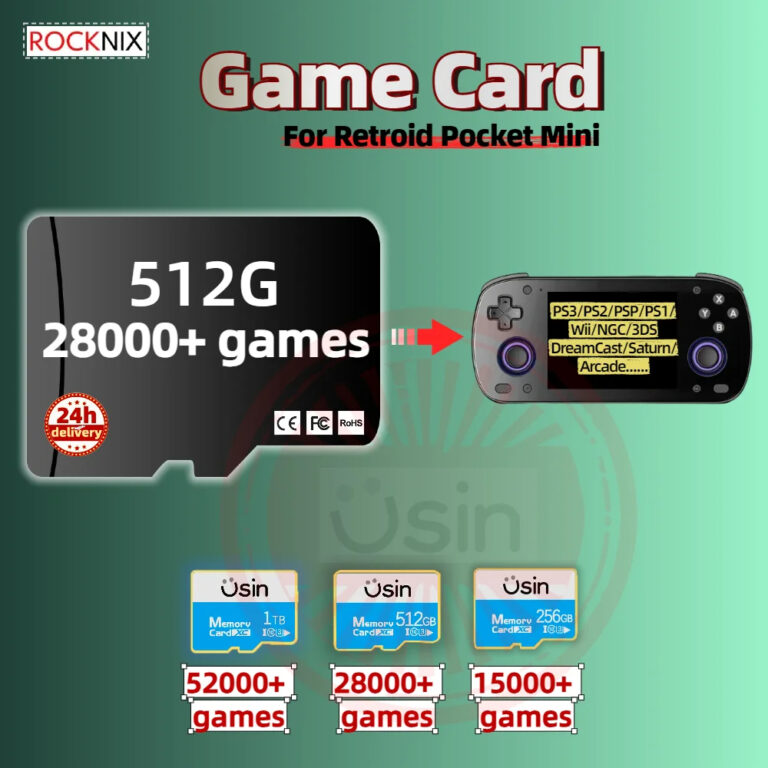 ROCKNIX TF Game Card For Retroid Pocket Mini RP plug&play