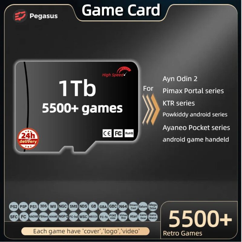 Game Card For Retroid Pocket 4 Pro 3 Plus Flip 2S